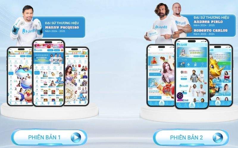 Chọn phiên bản đăng nhập JUN88
